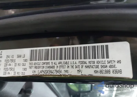 2010 Jeep Liberty Sport из США, поврежденный, VIN 1J4PN2GK5AW179454